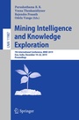 Cover: Mining Intelligence and Knowledge Exploration - Springer