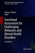 Cover: Functional Assessment for Challenging Behaviors and Mental Health Disorders - Springer