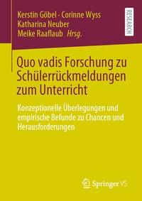 Abbildung von: Quo vadis Forschung zu Schülerrückmeldungen zum Unterricht - Springer VS