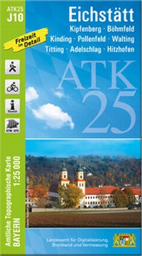 Abbildung von: ATK25-J10 Eichstätt (Amtliche Topographische Karte 1:25000) - Landesamt für Digitalisierung, Breitband und Vermessung, Bayern