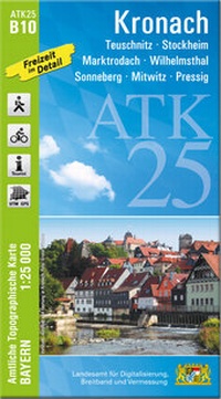 Abbildung von: ATK25-B10 Kronach (Amtliche Topographische Karte 1:25000) - Landesamt für Digitalisierung, Breitband und Vermessung, Bayern