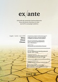 Cover: ex/ante 2/2020 Klima - Dike Verlag Z&uuml;rich
