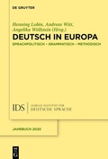 Cover: Deutsch in Europa - De Gruyter