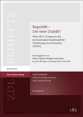Cover: Regiolekt - Der neue Dialekt? - Franz Steiner Verlag