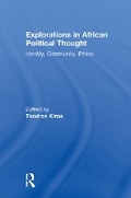 Cover: Explorations in African Political Thought - Routledge