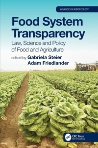 Enlarge image Cover: Food System Transparency - CRC Press