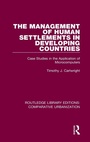 Cover: The Management of Human Settlements in Developing Countries - Routledge