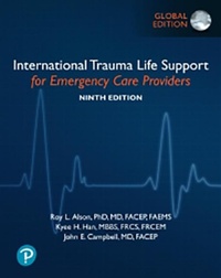 Abbildung von: International Trauma Life Support for Emergency Care Providers, Global Edition - Pearson Education Limited