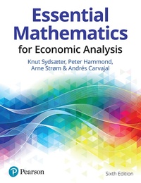 Abbildung von: Essential Mathematics for Economic Analysis - Pearson Education Limited
