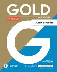 Enlarge image Cover: Gold 6e C1 Advanced Student's Book with Interactive eBook, Online Practice, Digital Resources and App - Pearson