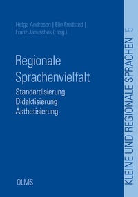 Abbildung von: Regionale Sprachenvielfalt - Georg Olms Verlag