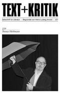 Cover: Thomas H&uuml;rlimann - edition text + kritik