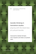 Cover: Transfer Thinking in Translation Studies - Leuven University Press