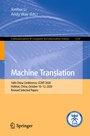 Cover: Machine Translation - Springer