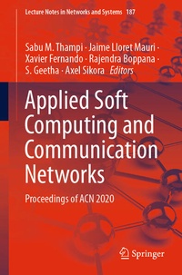 Enlarge image Cover: Applied Soft Computing and Communication Networks - Springer