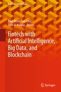 Cover: Fintech with Artificial Intelligence, Big Data, and Blockchain - Springer