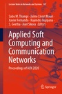 Cover: Applied Soft Computing and Communication Networks - Springer