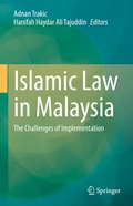 Cover: Islamic Law in Malaysia - Springer