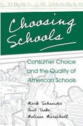 Cover: Choosing Schools - Princeton University Press