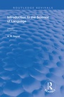Cover: Introduction to the Science of Language - Routledge