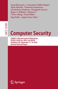 Cover: Computer Security - Springer