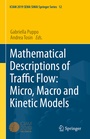 Cover: Mathematical Descriptions of Traffic Flow: Micro, Macro and Kinetic Models - Springer