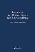 Cover: Festschrift f&uuml;r Thomas Simon zum 65. Geburtstag - Verlag &Ouml;sterreich