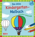 Cover: Ausmalbilder f&uuml;r Kita-Kinder: Das dicke Kindergarten-Malbuch: Drau&szlig;en unterwegs - Carlsen