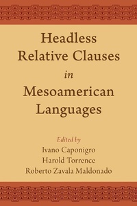 Abbildung von: Headless Relative Clauses in Mesoamerican Languages - OUP eBook