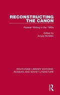 Cover: Reconstructing the Canon - Routledge