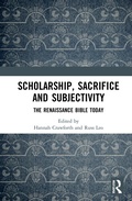 Cover: Scholarship, Sacrifice and Subjectivity - Routledge