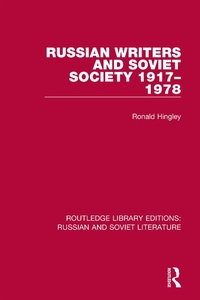 Abbildung von: Russian Writers and Soviet Society 1917-1978 - Routledge