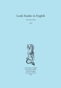 Cover: Leeds Studies in English 2018 - Theschoolbook.com