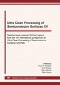Cover: Ultra Clean Processing of Semiconductor Surfaces XV - Trans Tech Publications Ltd