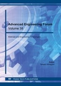 Cover: Advanced Engineering Forum Vol.38 - Trans Tech Publications Ltd