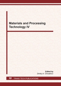 Abbildung von: Materials and Processing Technology IV - Trans Tech Publications Ltd
