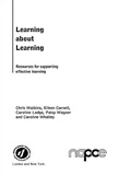 Cover: Learning about Learning - Routledge