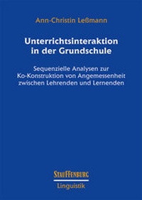 Enlarge image Cover: Unterrichtsinteraktion in der Grundschule - Stauffenburg