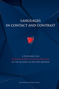 Cover: Languages in Contact and Contrast - A Festschrift for Professor Elzbieta Manczak-Wohlfeld on the Occasion of Her 70th Birthday - Uniwersytet Jagiellonski, Wydawnictwo