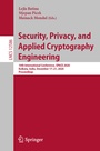 Cover: Security, Privacy, and Applied Cryptography Engineering - Springer