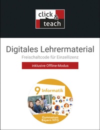 Abbildung von: Informatik - Gymnasium Bayern / Informatik GY BY click & teach 9 NTG Box - Buchner, C.C.
