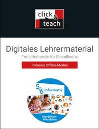 Abbildung von: Informatik - Gymnasium Nordrhein-Westfalen / Informatik NRW click & teach 5/6 Box - Buchner, C.C.