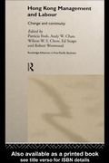 Cover: Hong Kong Management and Labour - Routledge