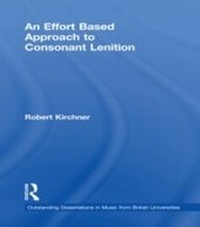 Enlarge image Cover: An Effort Based Approach to Consonant Lenition - Routledge