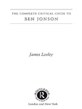 Cover: Ben Jonson - Routledge