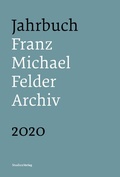 Cover: Jahrbuch Franz-Michael-Felder-Archiv 2020 - Studien Verlag