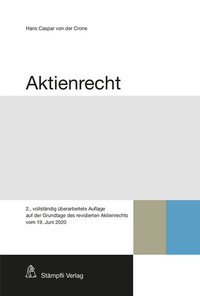 Abbildung von: Aktienrecht - Stämpfli Verlag
