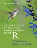 Cover: A First Course in Statistical Programming with R - Cambridge University Press