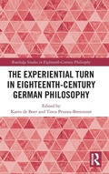 Cover: The Experiential Turn in Eighteenth-Century German Philosophy - Routledge
