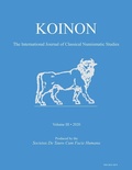 Cover: KOINON III, 2020 - Archaeopress